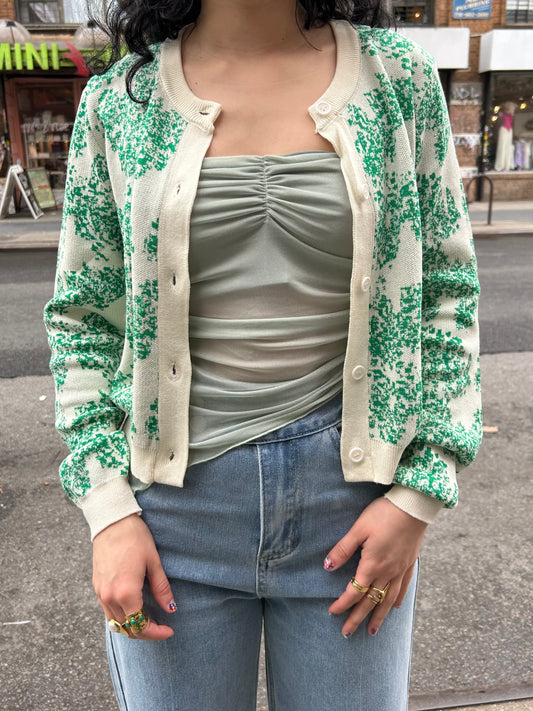 floral cardigan