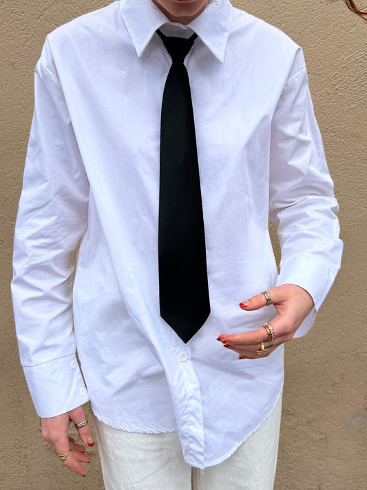 oversize button up blouse