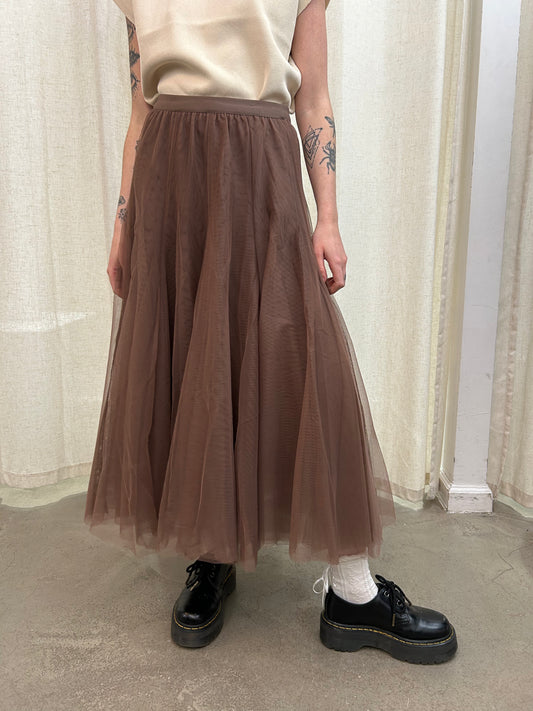 long mesh skirt