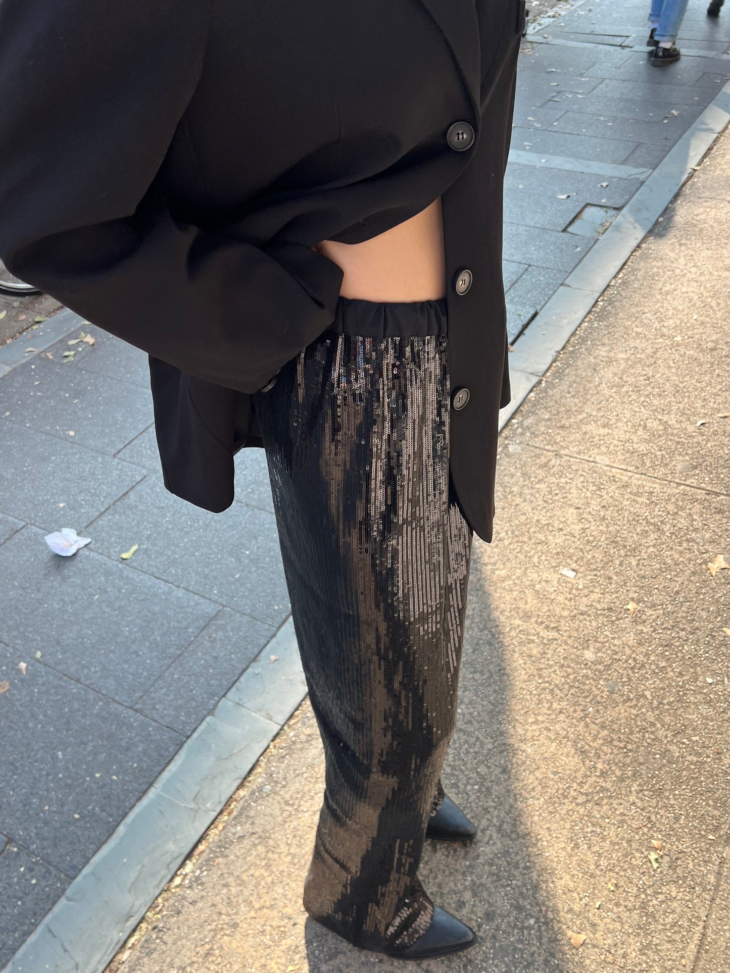 all over sequin pant