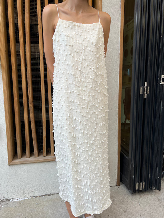 textured midi dress