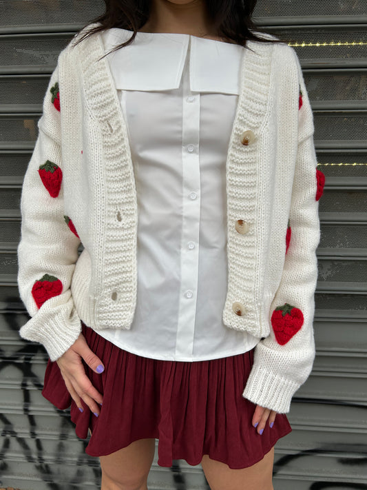 strawberry cardigan