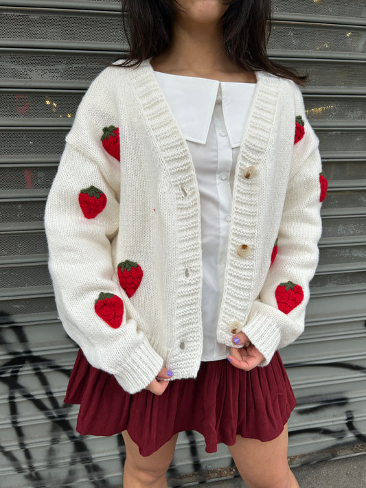 strawberry cardigan