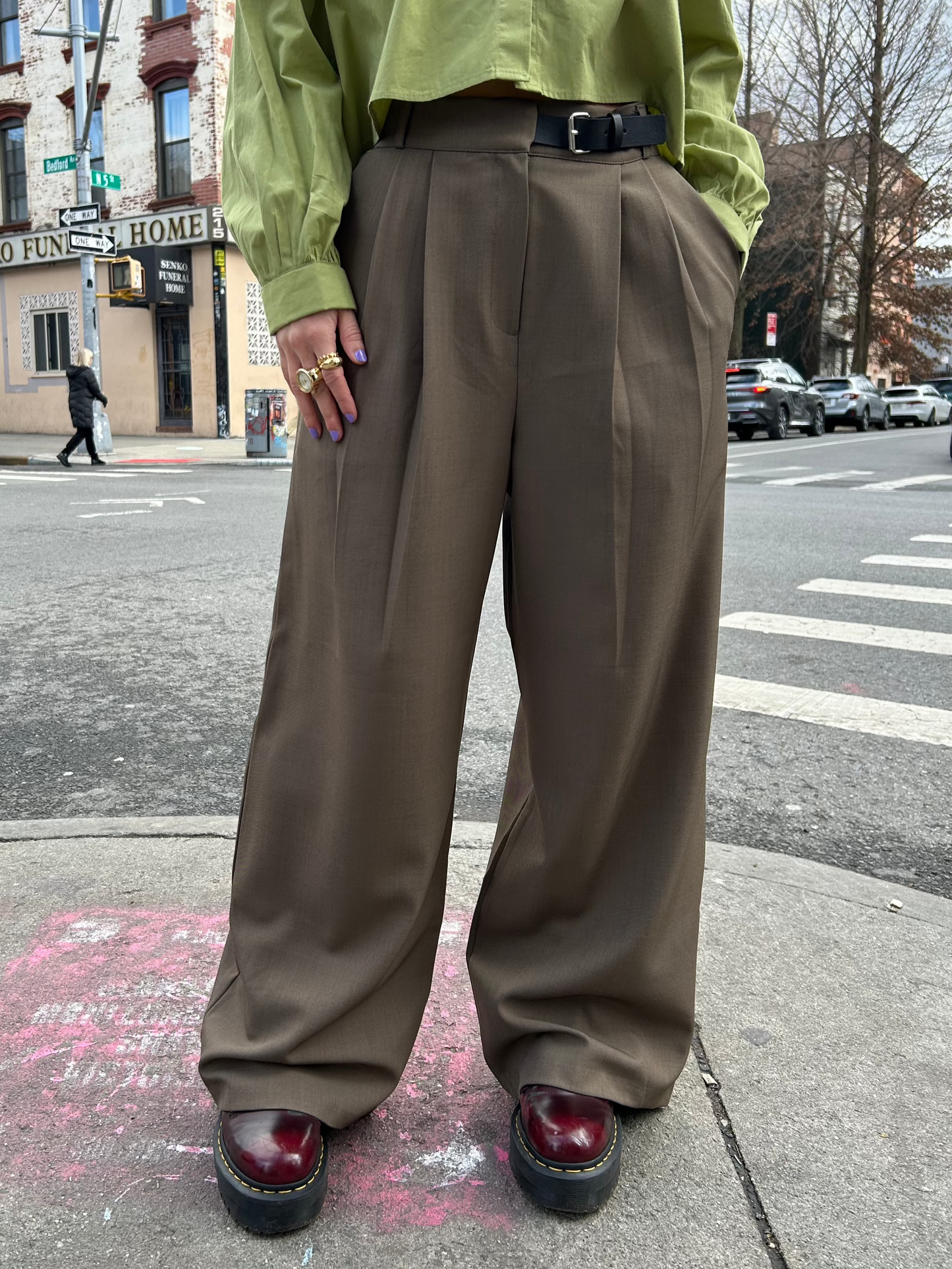 belted trouser pant