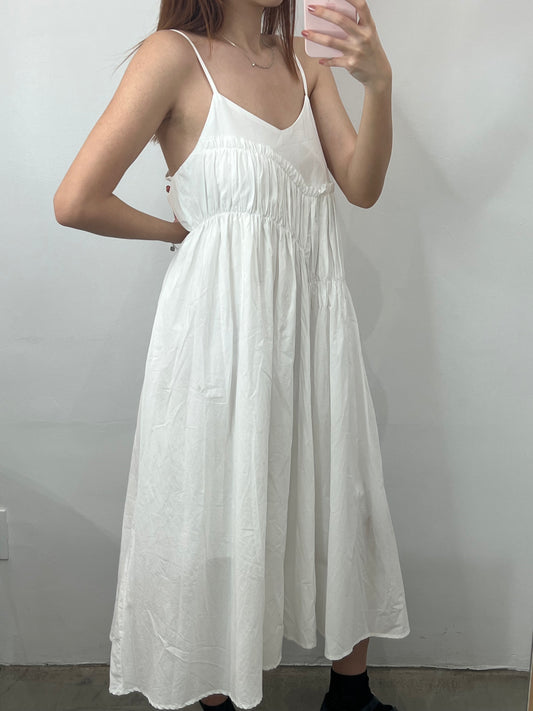 spaghetti strap midi dress