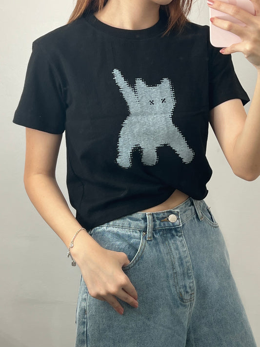 cat print tshirt