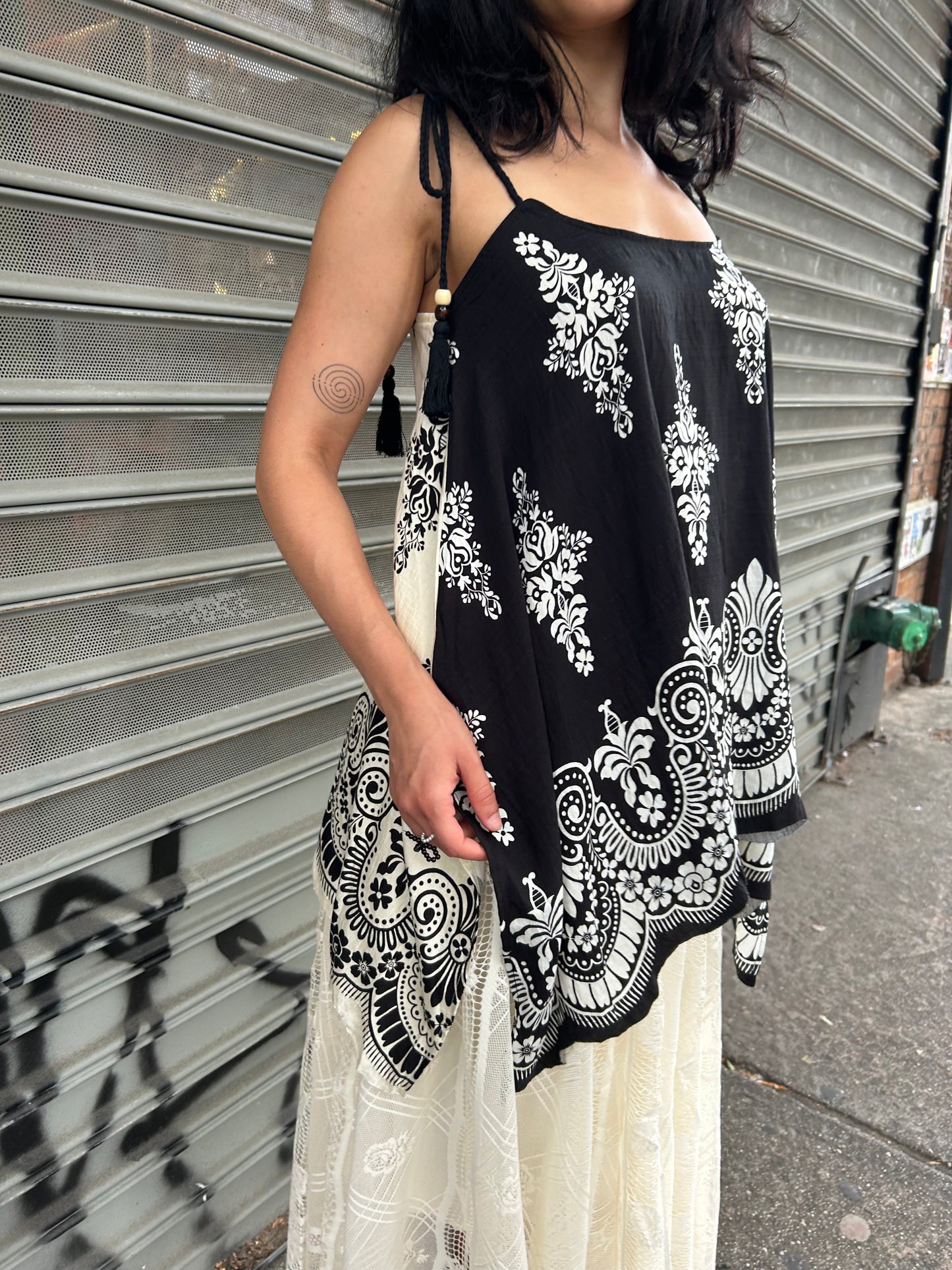 paisley print tank blouse