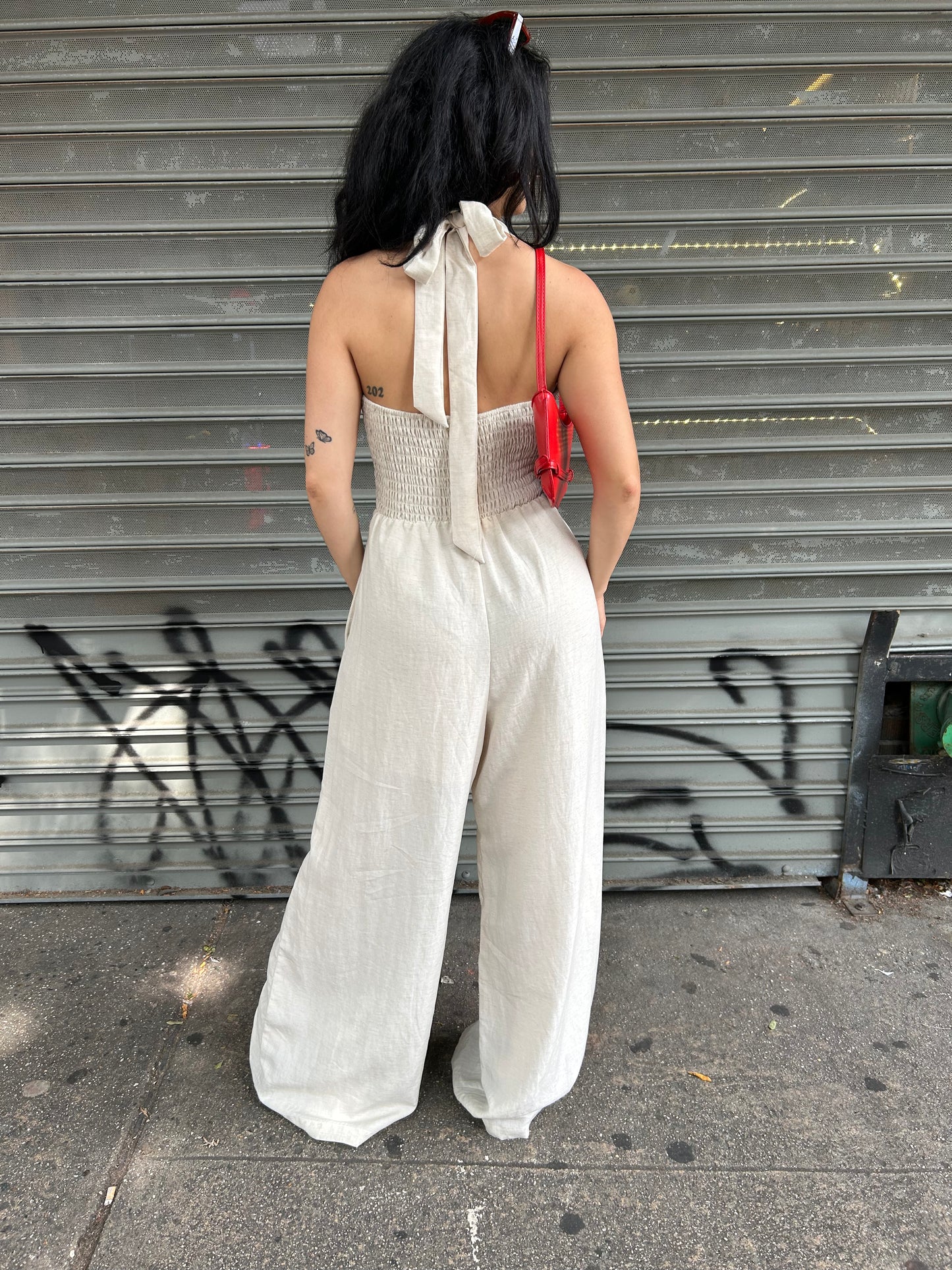 halter jumpsuit