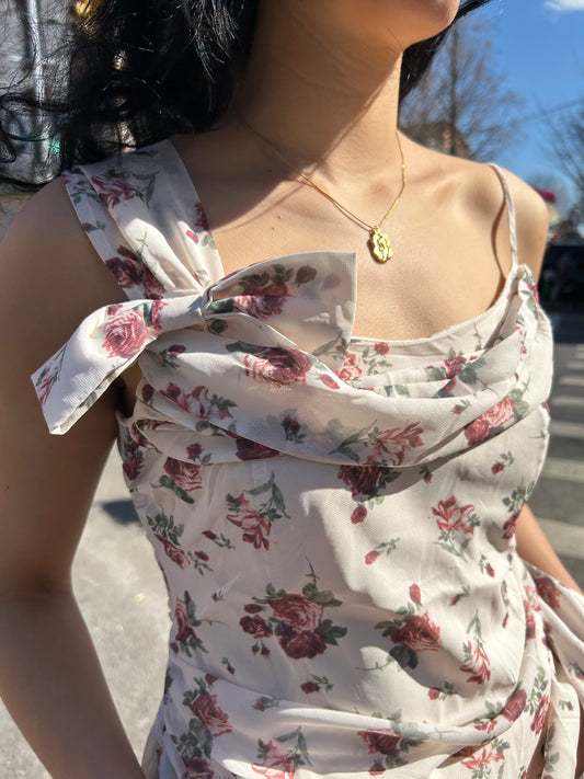 floral off shoulder blouse