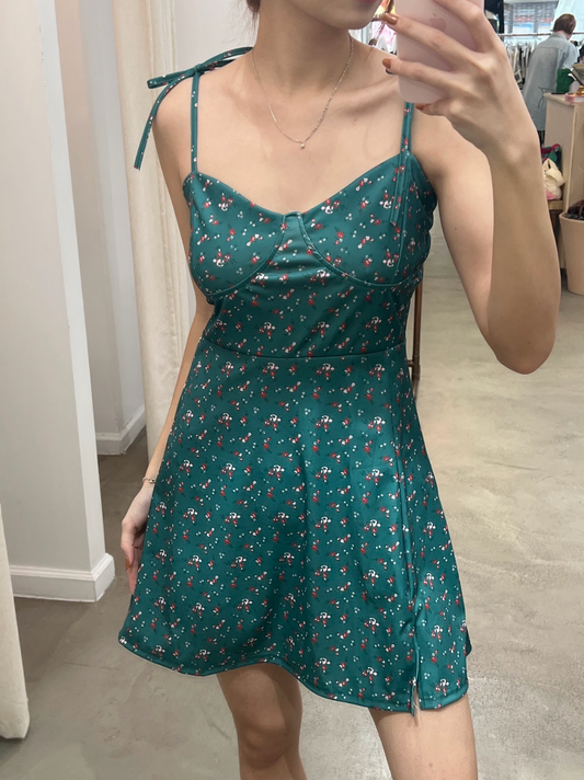 side slit short dress