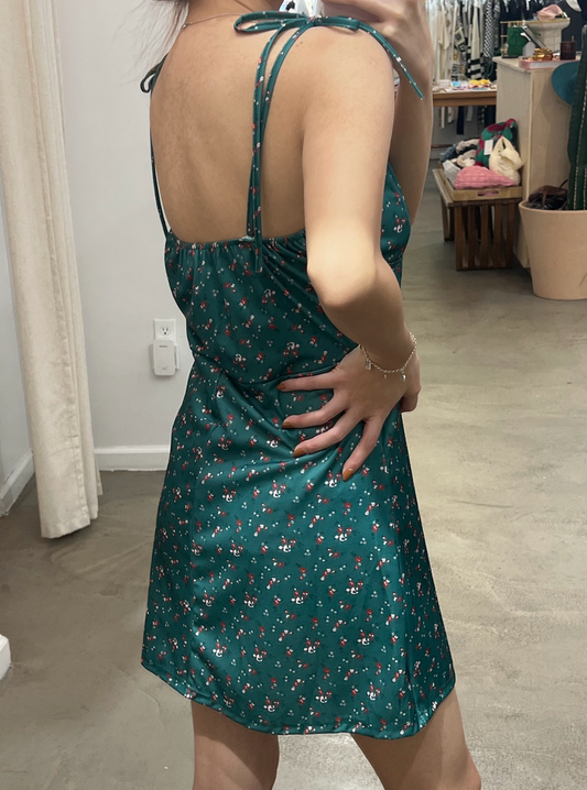 side slit short dress