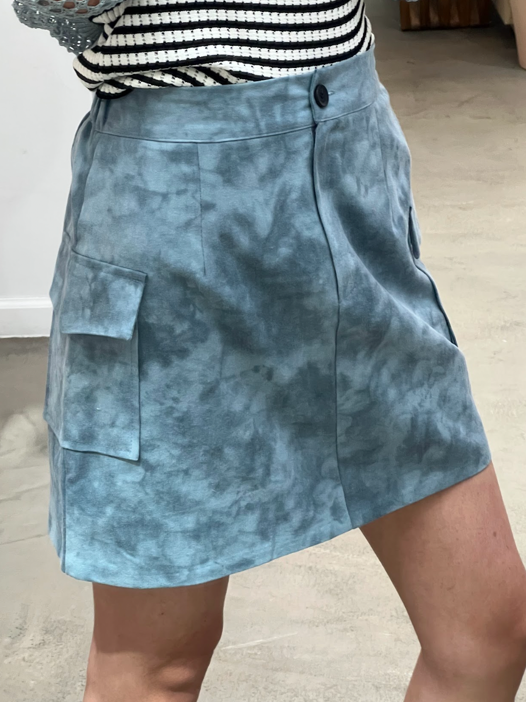 cargo pocket mini skirt