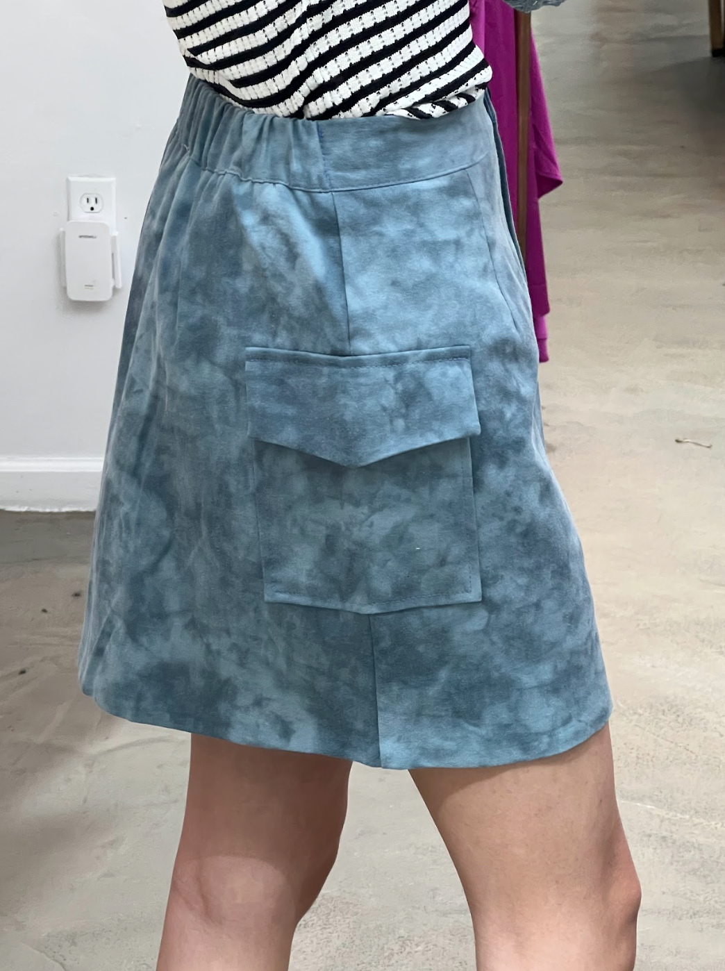 cargo pocket mini skirt