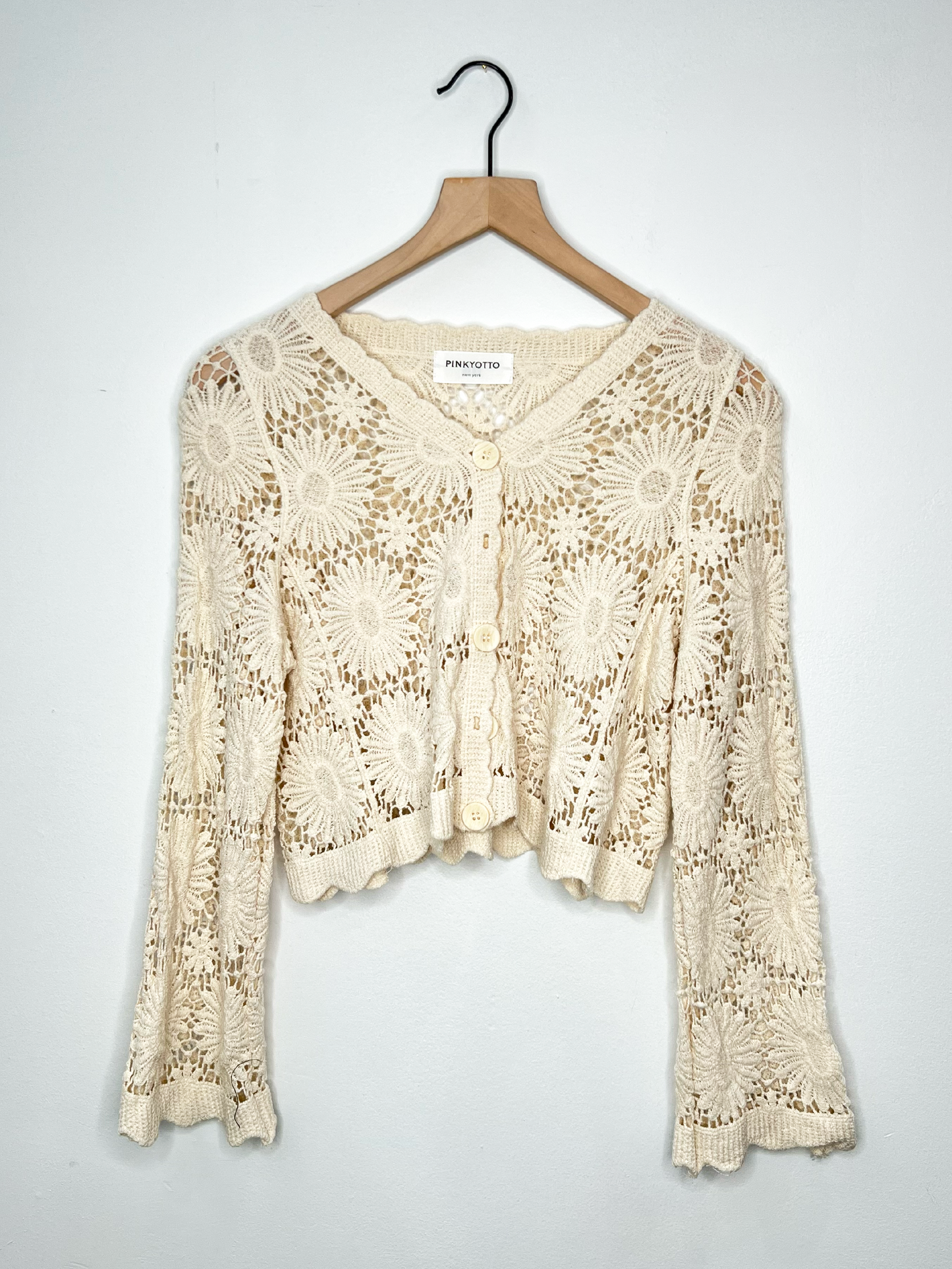 Floral Crochet Long Sleeve top
