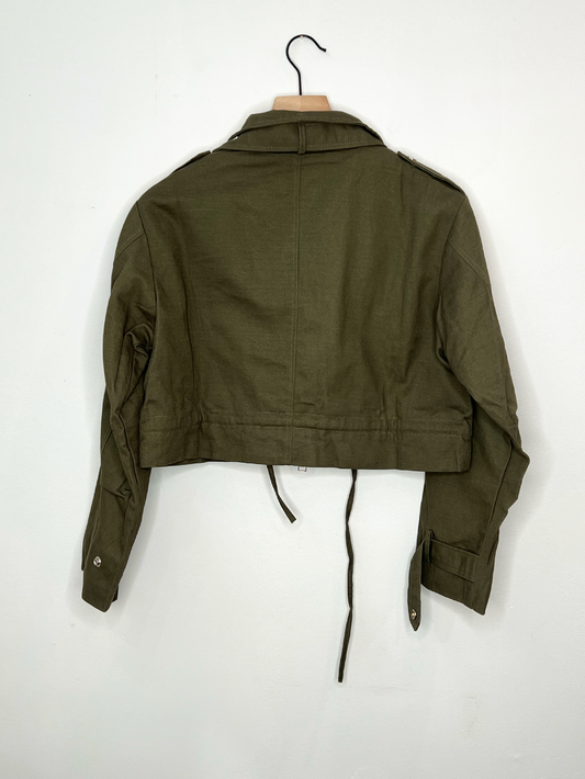 Short Jacket With Front Pockets