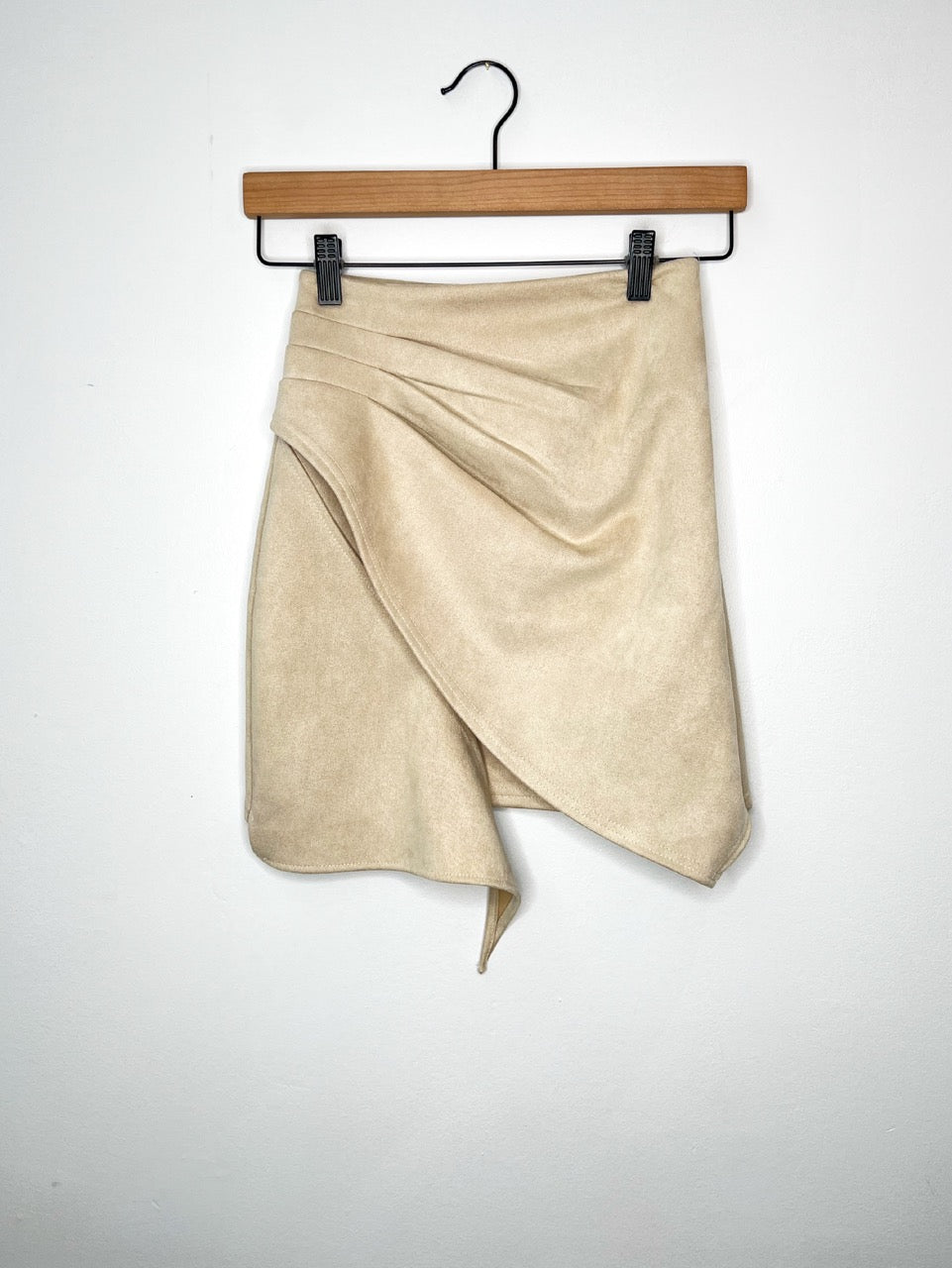 side ruched short skirt