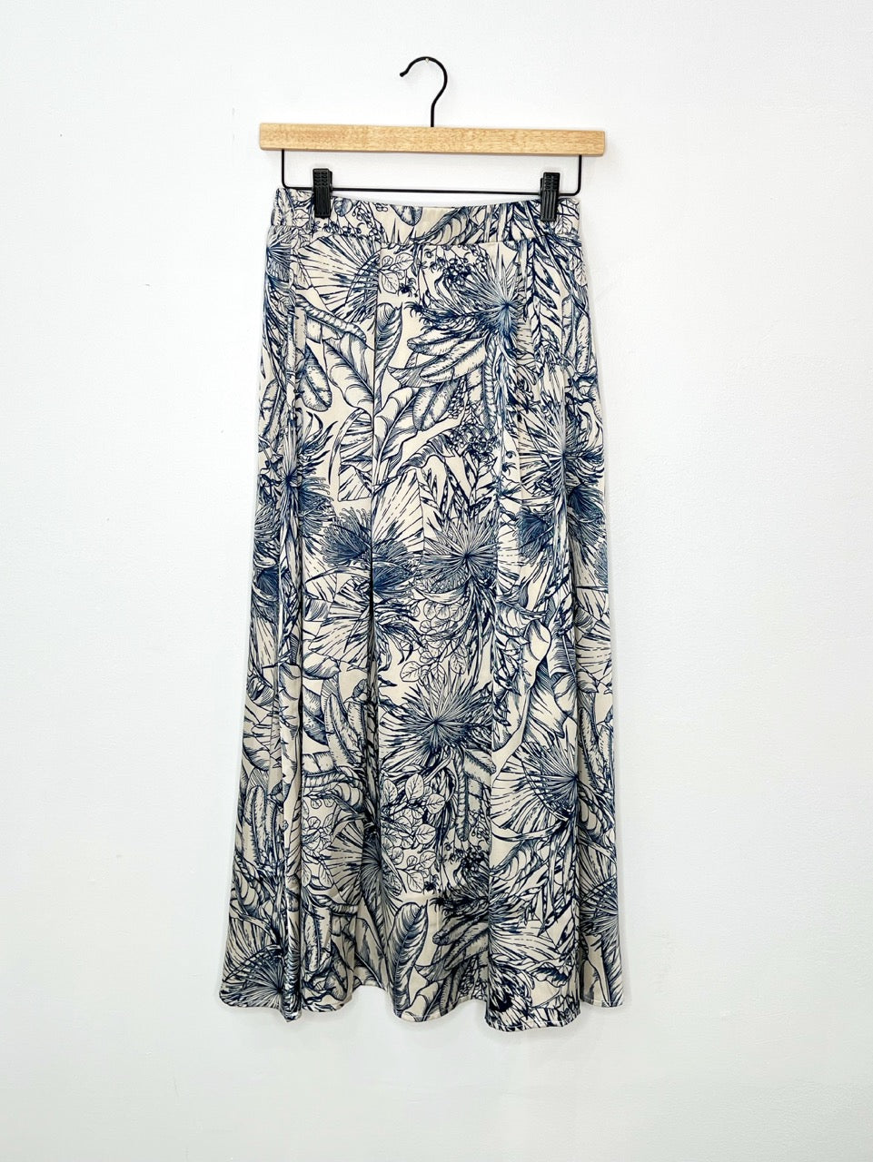 printed midi skirt