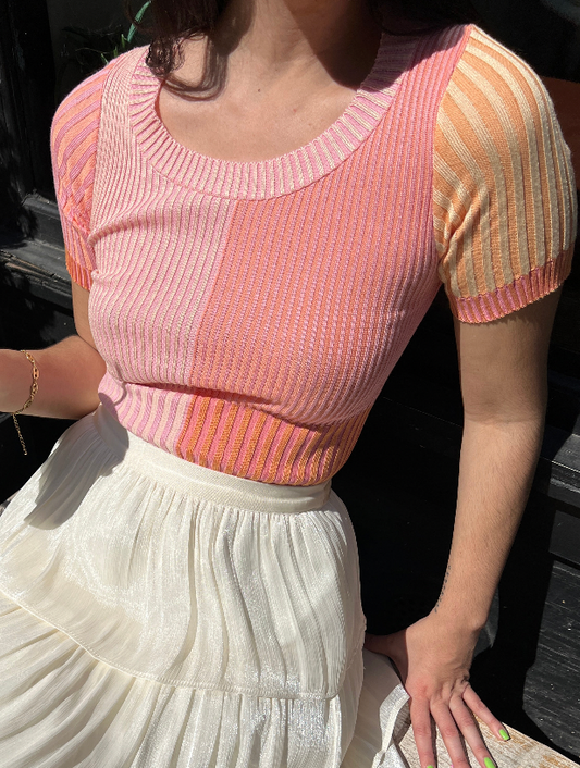 multi colored top